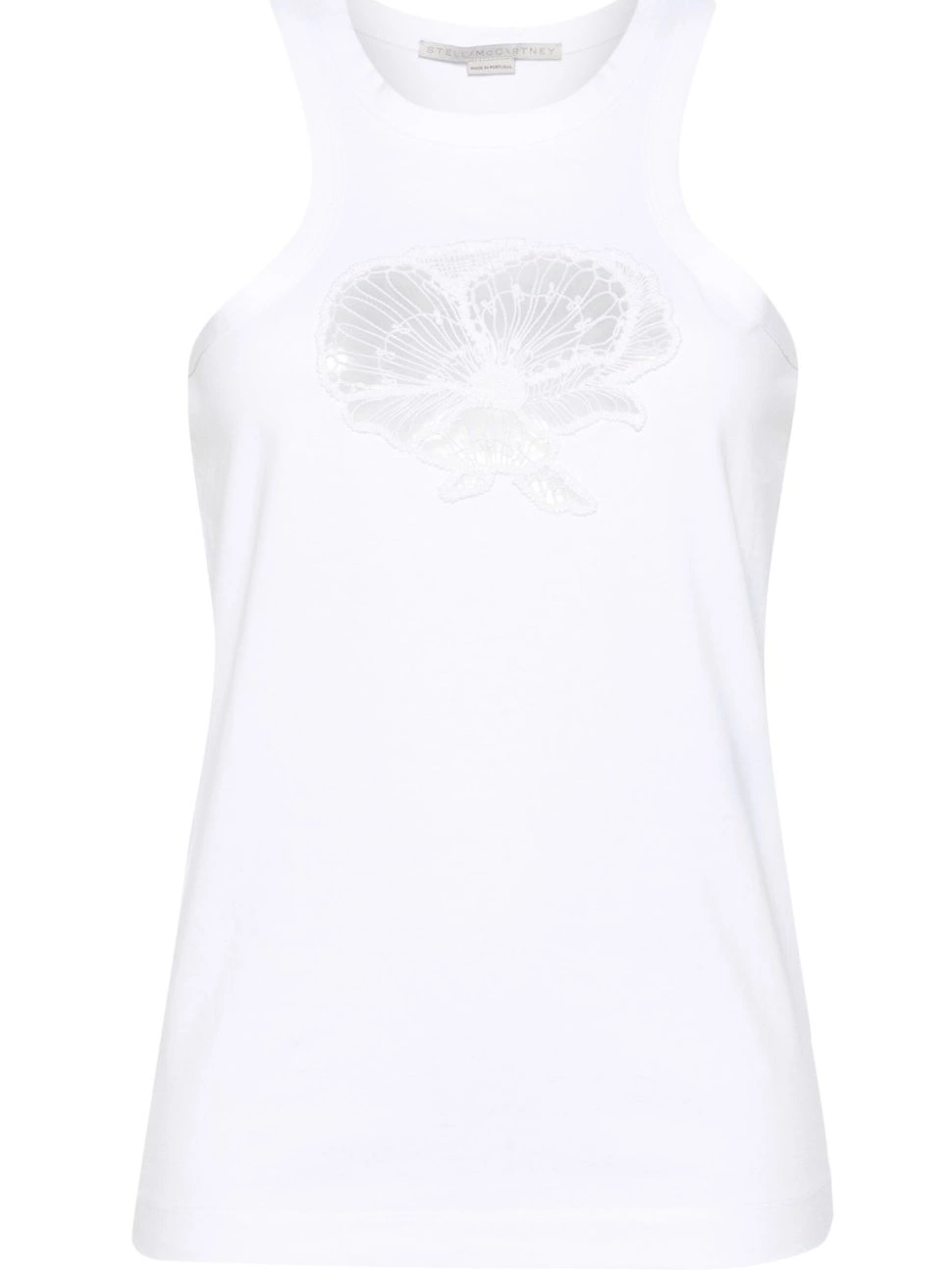 Cheap McCartney tank cotton Stella top floral-embroidered Women 0703